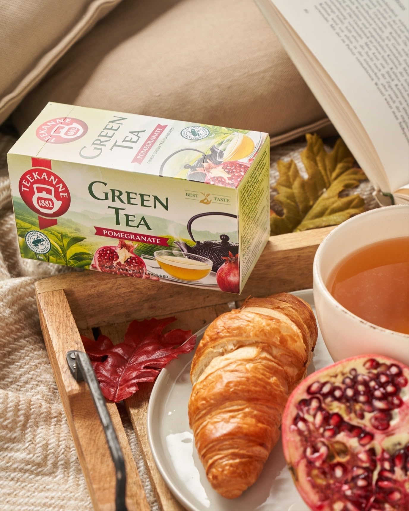 TEEKANNE - Green Tea Collection "Green Harmony" (6 x 20) - Grüner Tee-Set + Dekond Gift