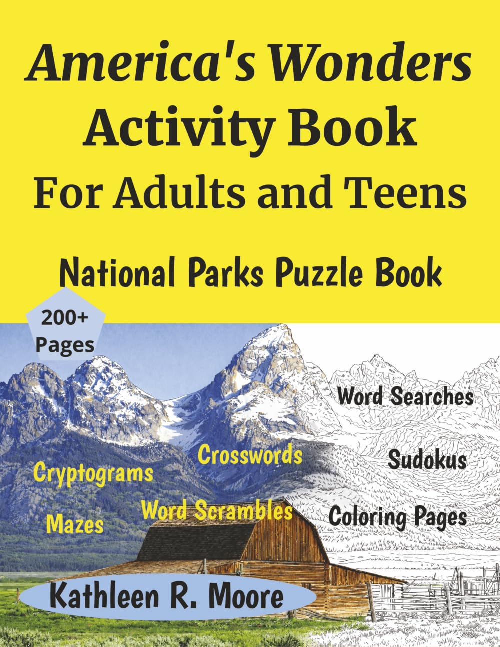 America's Wonders Activity Book for Adults and Teens: National Parks Puzzle Book