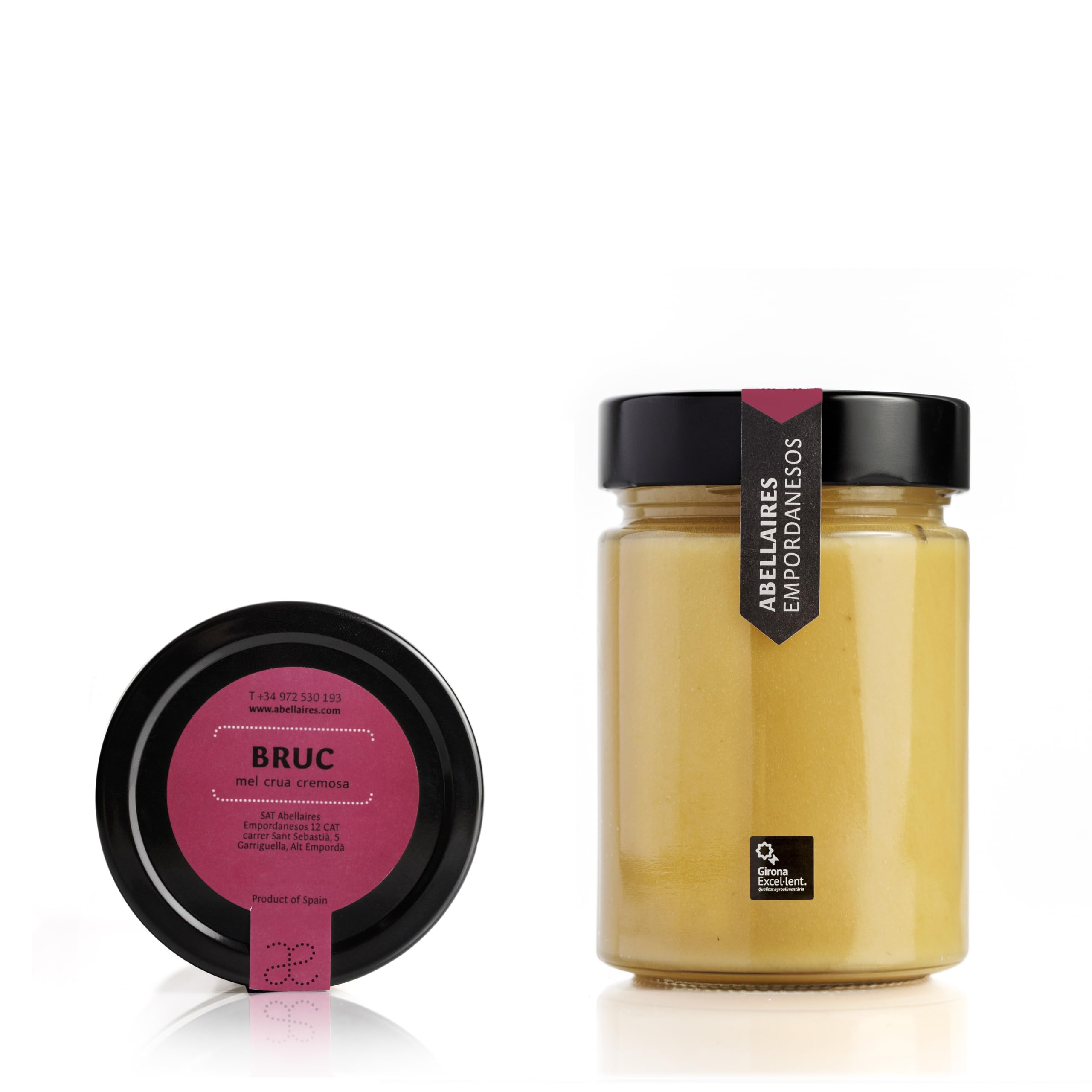 Miel cruda de Brezo Cremosa. Origen Litoral Catalán, España | 100% natural, artesana y sin pasteurizar. Miel directa del apicultor. (Tarro cristal 810 gr.)