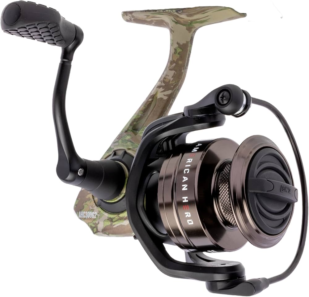 Amazon | Lew's American Hero 迷彩 スピニングリール サイズ300リール