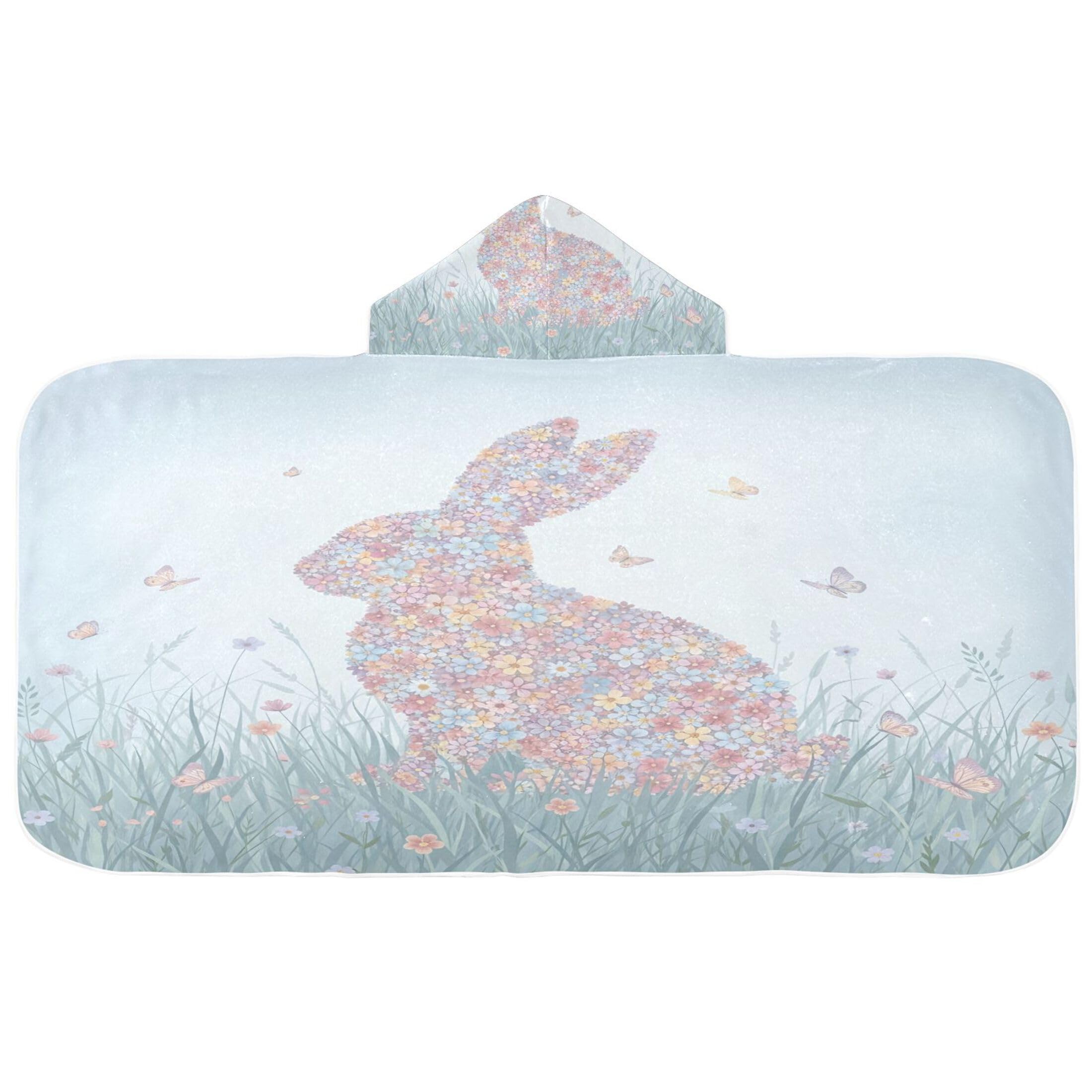 Fuauuyl Bunny Hooded Baby Bath Towel Soft & Breathable Towel for Newborns Infants Toddlers, Nursery Essential