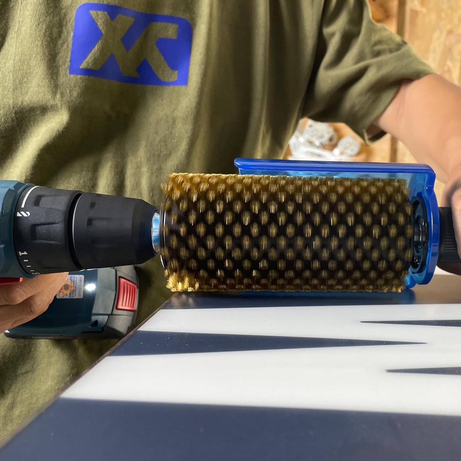 XCMAN 150mm Ski Roto Brush Kit Roto Brush Handle Axle with All 3 Brushes:Nylon, Horsehair,Brass - Image 6