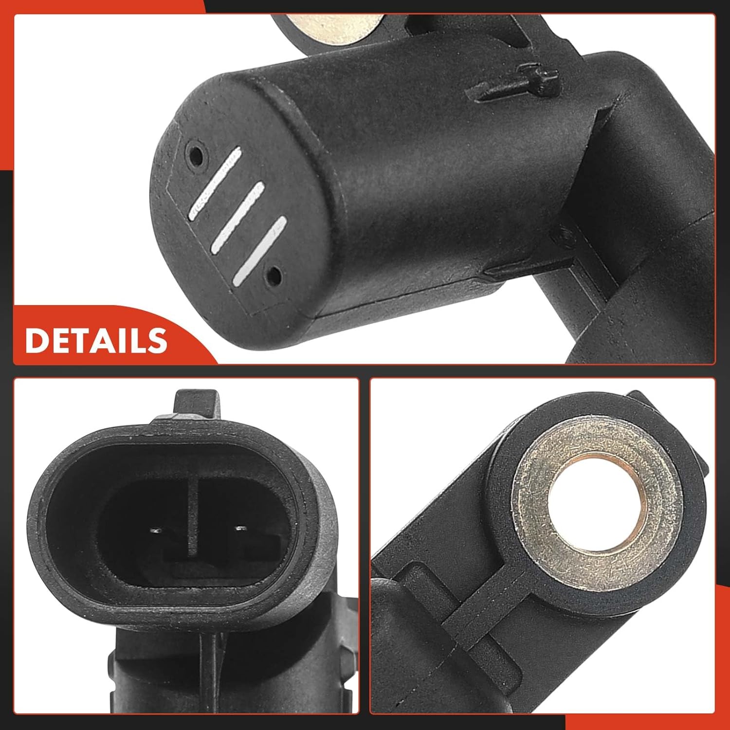 A-Premium ABS Wheel Speed Sensor Compatible with Jaguar Models - Vanden Plas/XJ8/XJR 1998-2003, XK8 1997-2002, XKR 2000-2002 - Front & Rear, Driver and Passenger Side, 4-PC Set