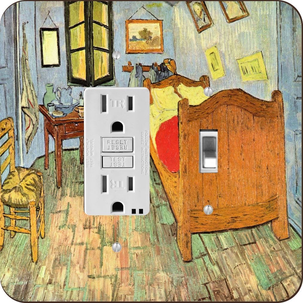 Van Gogh Art Van Gogh's Bedroom - Light Switch Plate Cover - Double Toggle Switch Plate - Double Toggle Cover