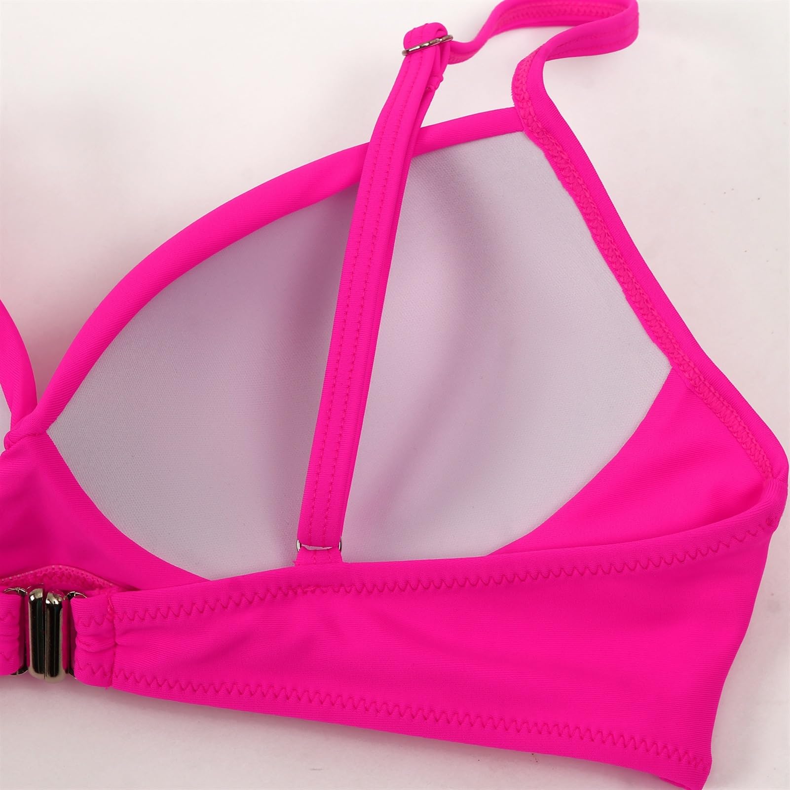 Bikini A Vita Alta Donna Solido Costume da Bagno Donna Costumi da Bagno Costume da Bagno Imbottito Push Up Increspato Costume da Bagno Donna Bikini (Color : B4803YB, Size : XL)