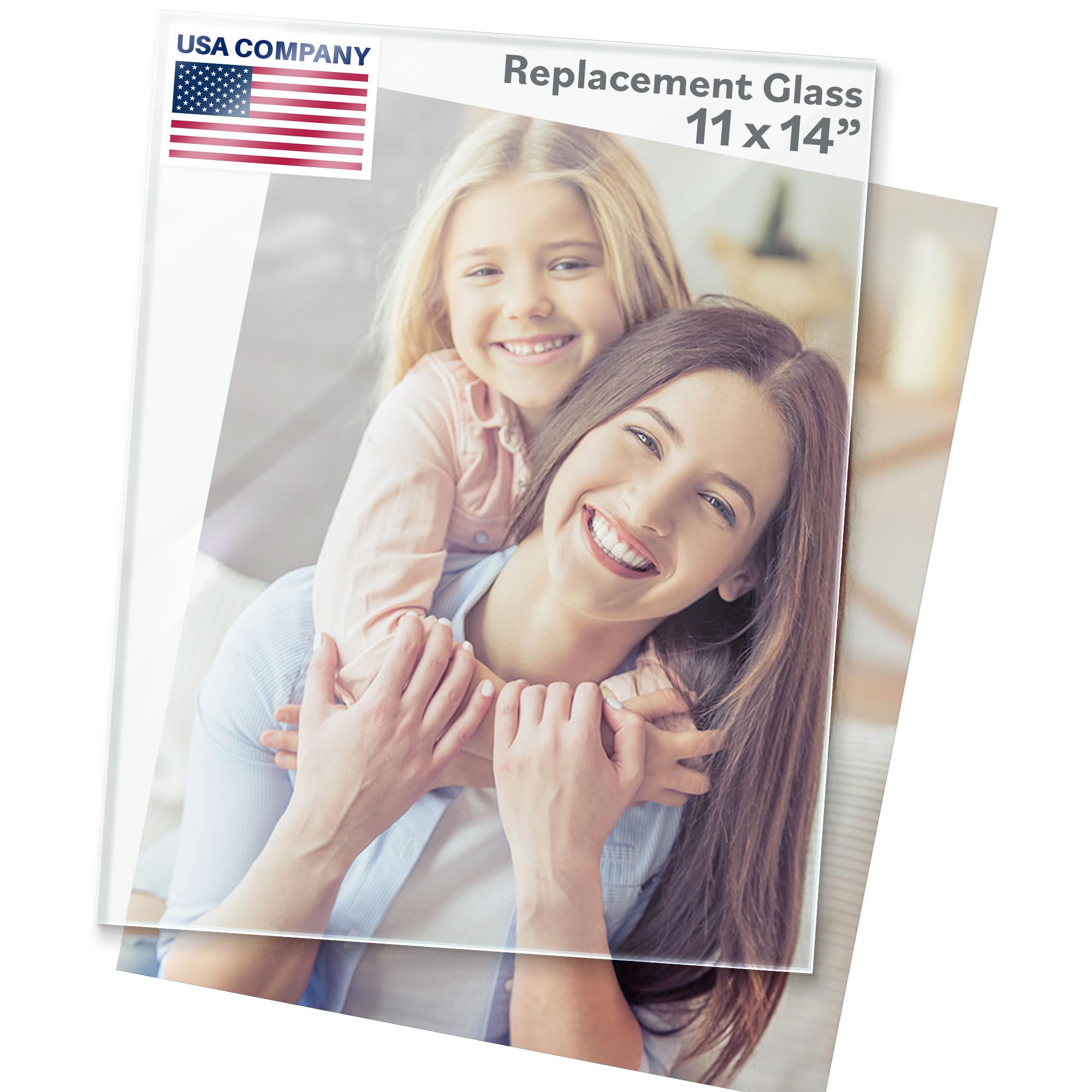 11x14 Heat Strengthened Glass - Crystal Clear - Shatterproof & Scratch Proof Picture Frame Replacement Glass - Semi Tempered Cover Sheet-image-28