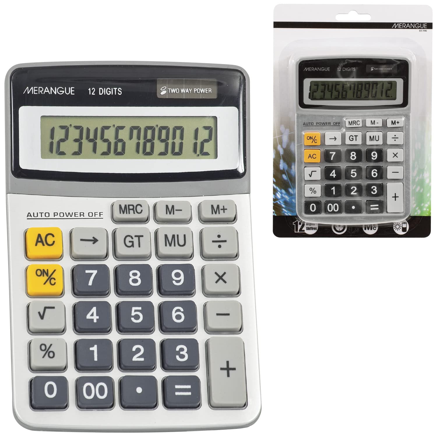 Merangue 12 Digit Desktop Standard Function Calculator (1080-9591-00-000), Small image 5