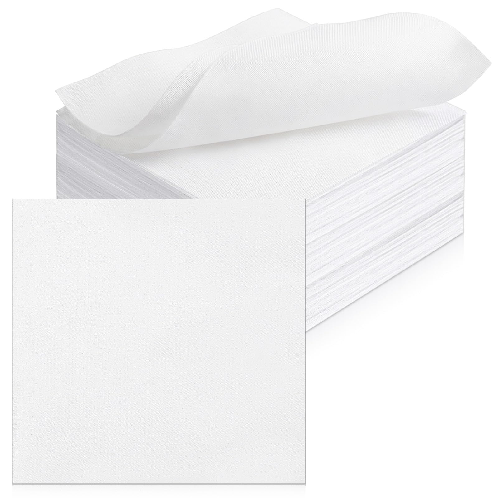100 Pcs 5-inch Cotton Fabric Squares, Precut Quilting Squares Charm Packs Solids White, 5″ Precut Cotton Fabric Square for Beginners DIY Sewing Embroidery Patchwork Scrapbooking Craft — view 8