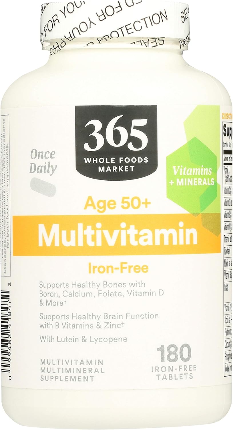 365 by Whole Foods Market, Multi Mature One Daily, 180 Tablets : Health & Household