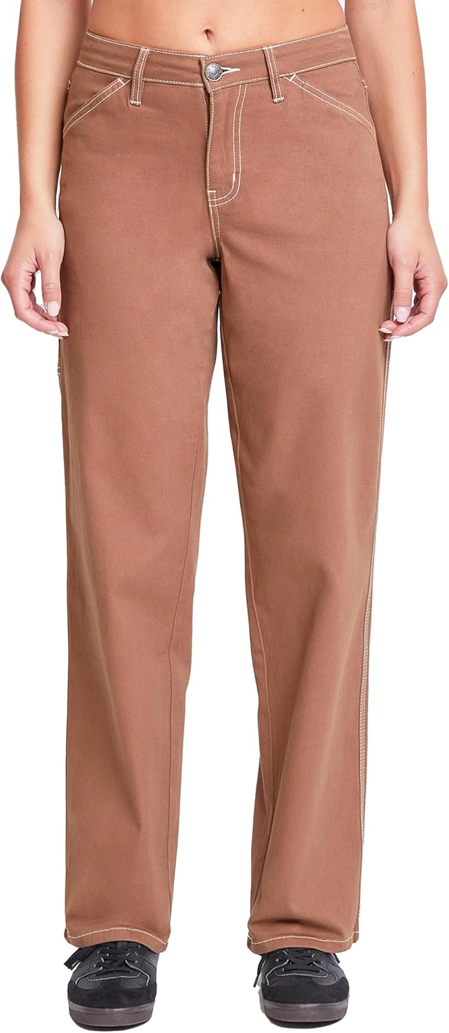 YMI Women's YMI Jeans Women's High Rise Carpenter Straight Leg Pants