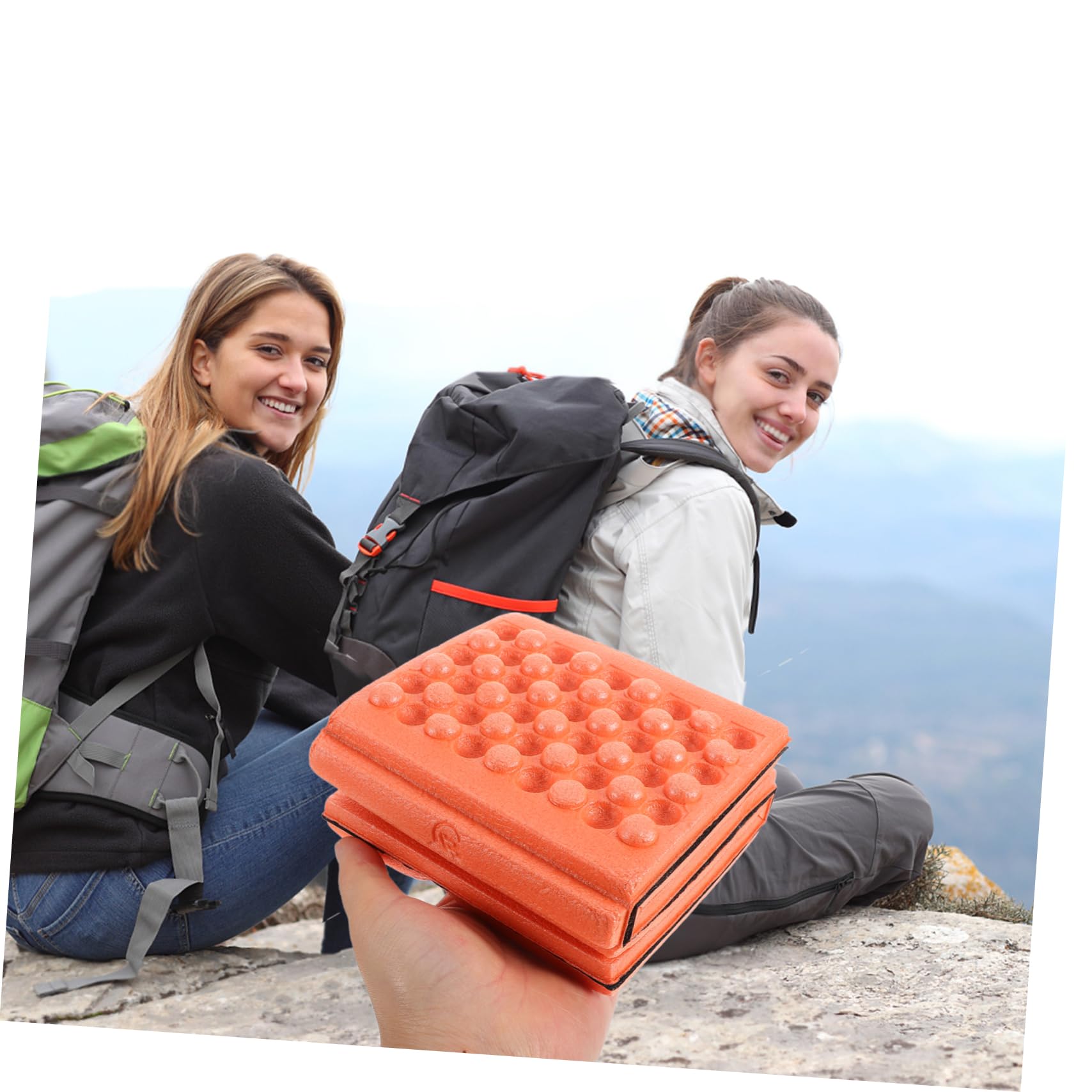 Happyyami Multi-Purpose Outdoor Mat 2 Pack Portable Camping Cushion Foam Sit Pad for Beach Park Car Tent