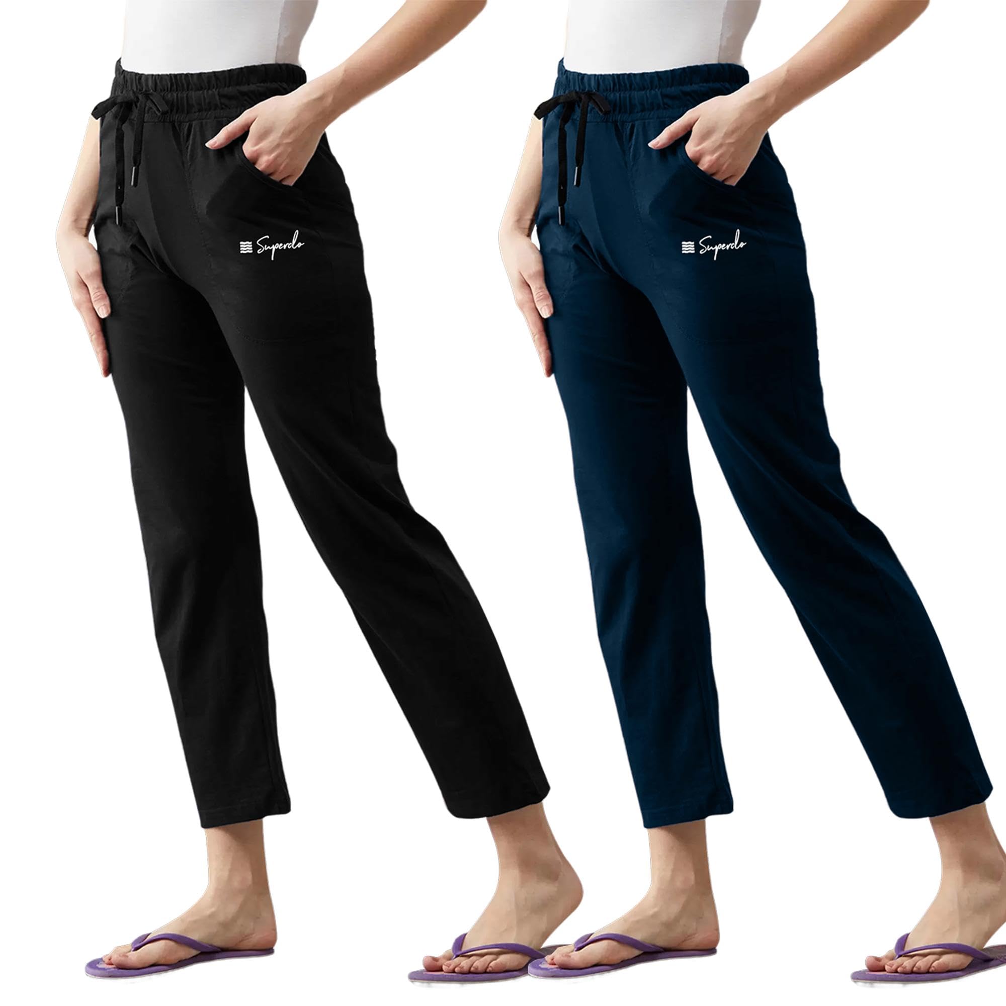 pinkmint Cotton Style Pyjamas for Women Combo l Stylish Side 2 Pockets l Gym Wear l Comfortable Track Pant-picture-44