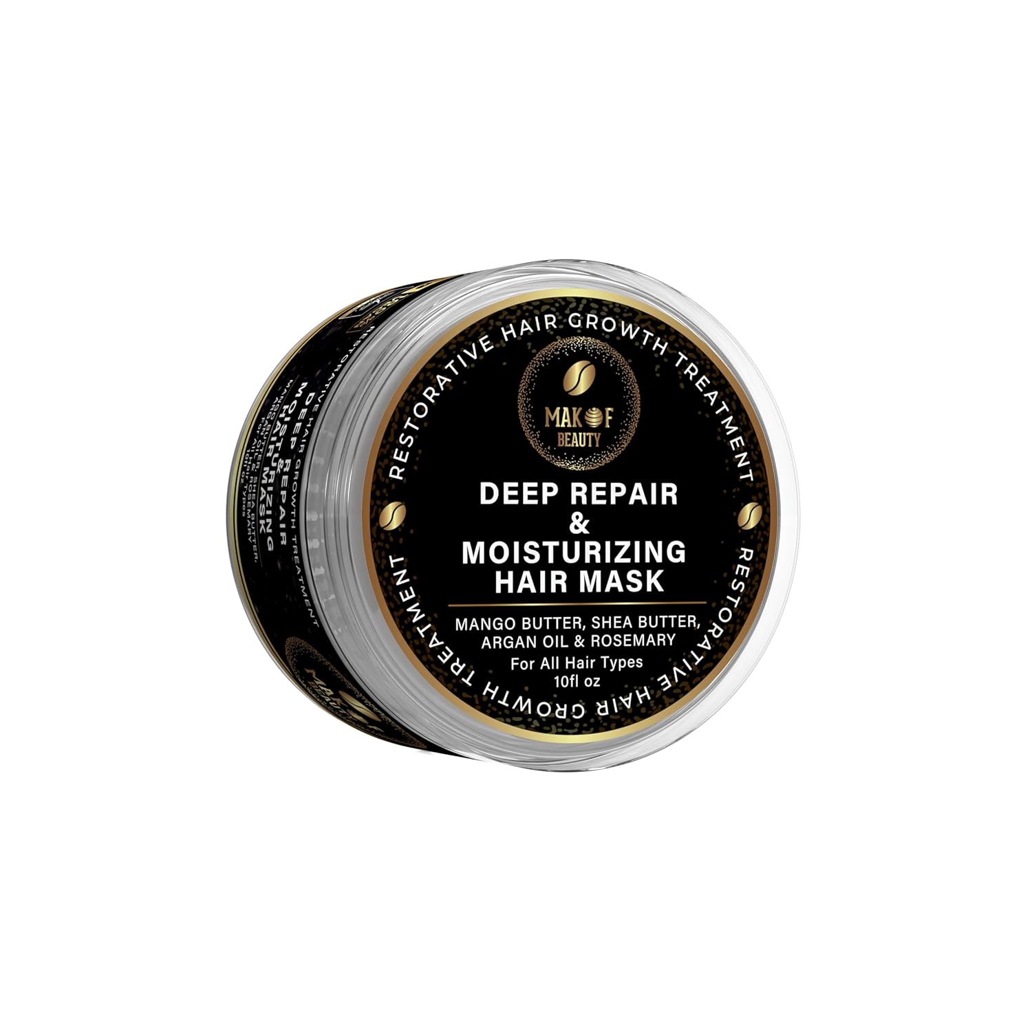 Restorative Hair Growth Treatment, Deep Repair Hair Mask Treatment with Mango Butter, Shea Butter, Argan Oil, Natural Ingredients for All Hair Types, 10 Fl Oz - Image 6