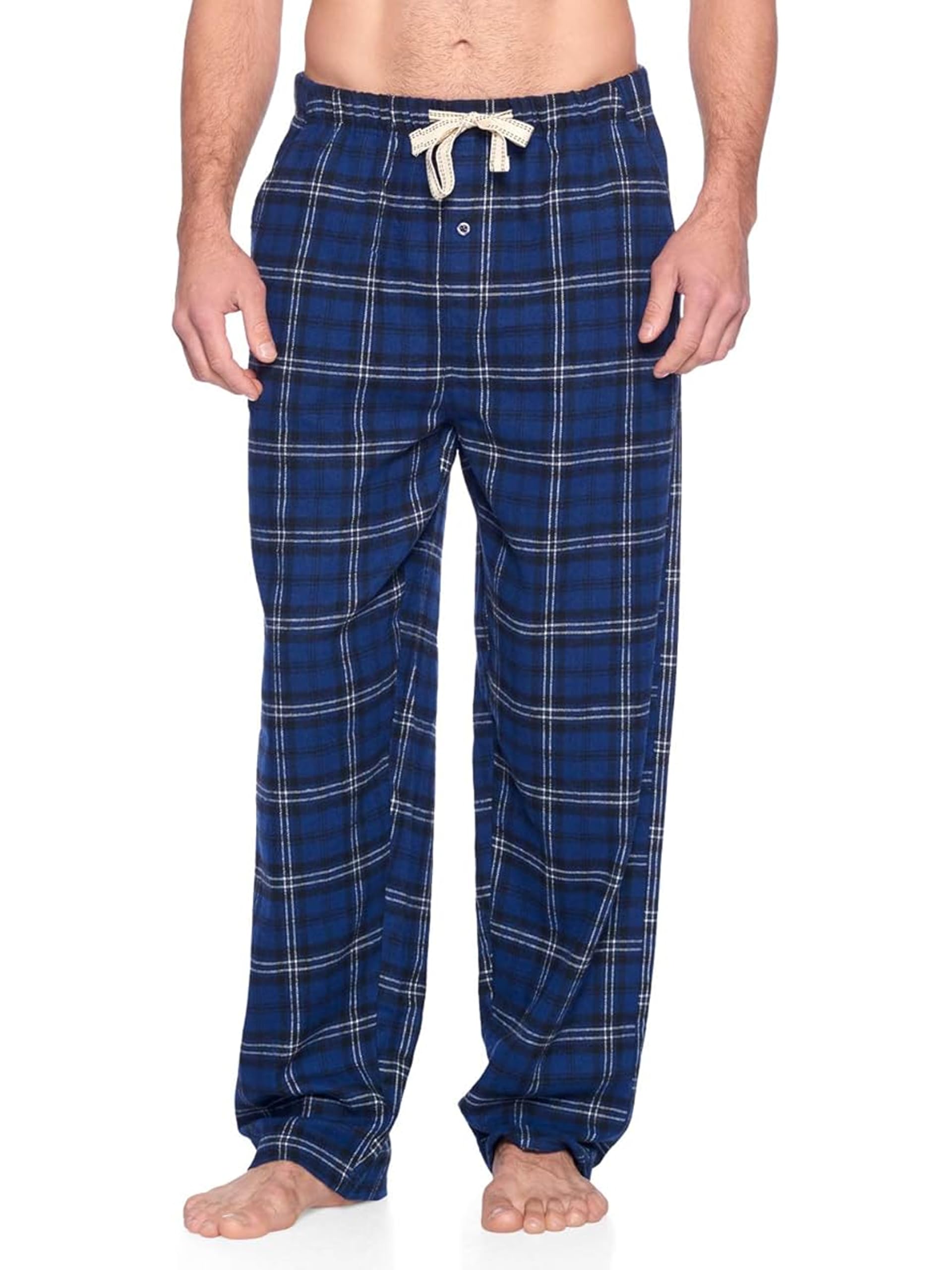 Mens Super Soft Flannel Plaid Pajama Sleep Pants
