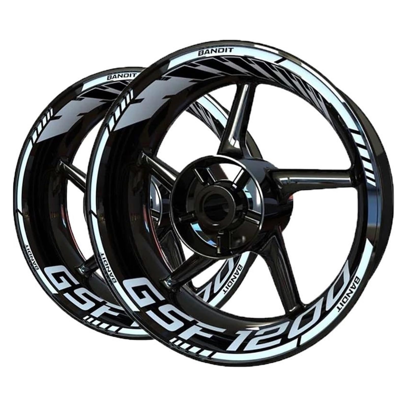 Motorcycle Reflective Wheel Hub Stickers Inner Cycle Decals for Suzuki for Bandit GSF1200 GSF 1200