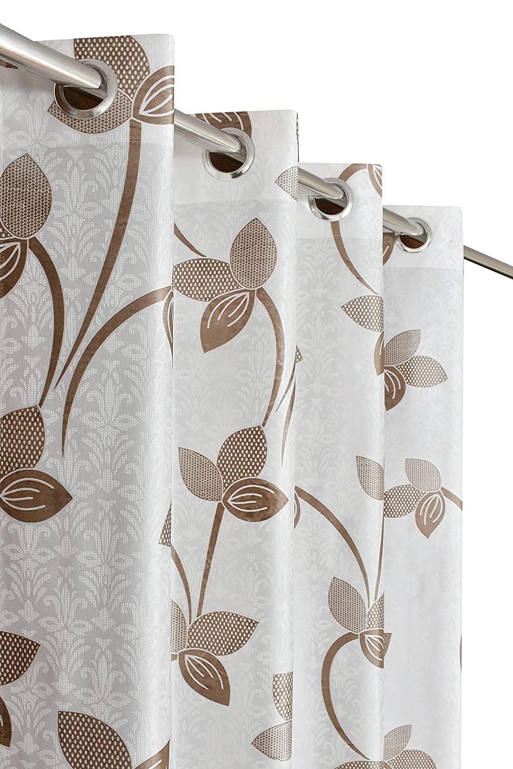 Long Door Heavy Quality Print Curtains 9 Feet Long | High Tenacity Yarn Polyester Curtains | Premium Screens for Home Office | Prada for Living Room Bedroom | (Brown, 1pc) (B0BVBJ759L) Amazon Price History, Amazon Price Tracker
