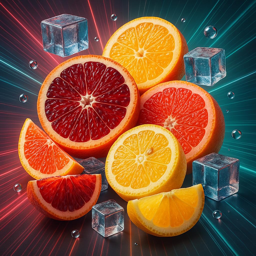 Citrus Rush – krwawa pomarańcza grejpfrut yuzu Ice aromat koncentrat – Wegański – Sasami – 100ml
