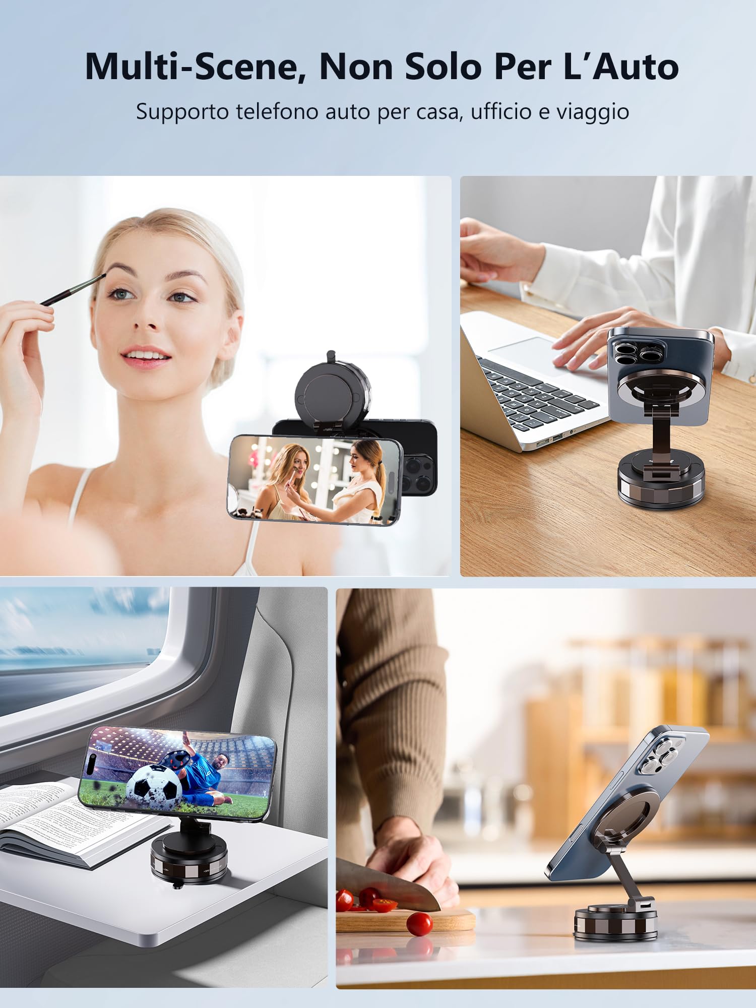 Specchietto Magsafe Supporto Magnetico Per Telefono A Ventosa 2025 Supporto Per Auto - Foto 13