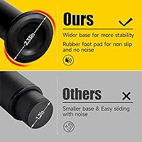 Vista 3 de Marco de cama de altura ajustable con patas de soporte central de repuesto con base más ancha, kit de refuerzo de cama para listones