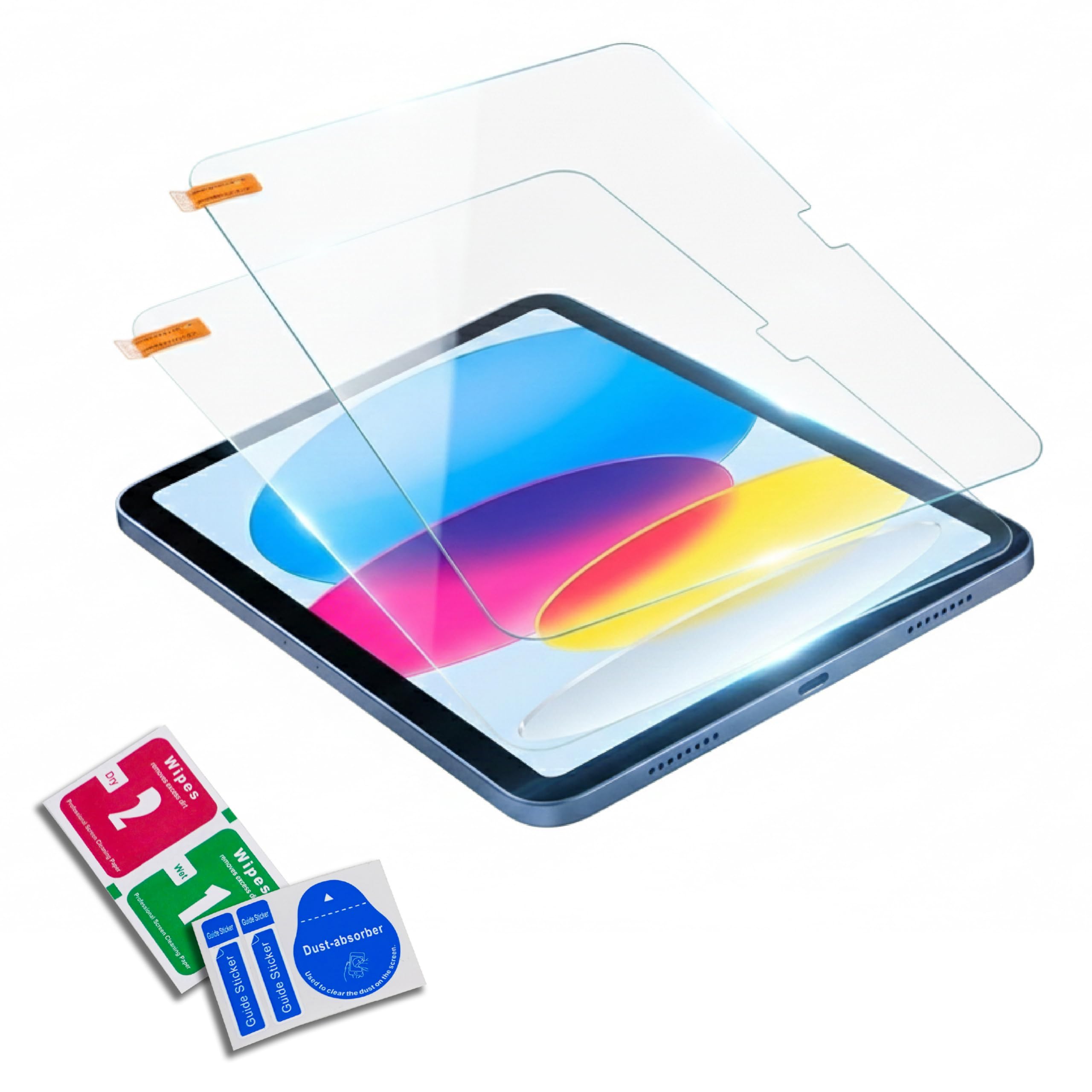 Pellicola Protettiva Vetro Temperato per iPad 10ª Generazione 10.9", Antiurto Antigraffio