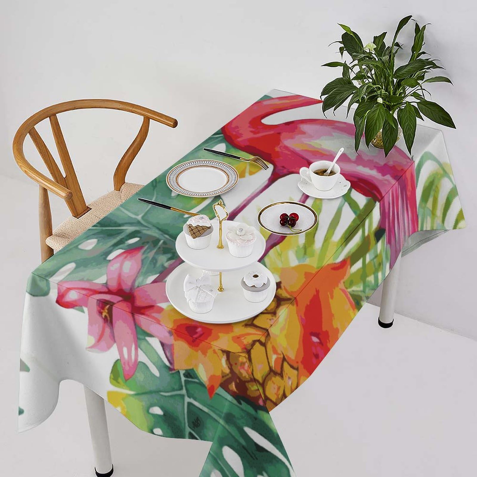 Nappe de table aquarelle résistante style rustique chic