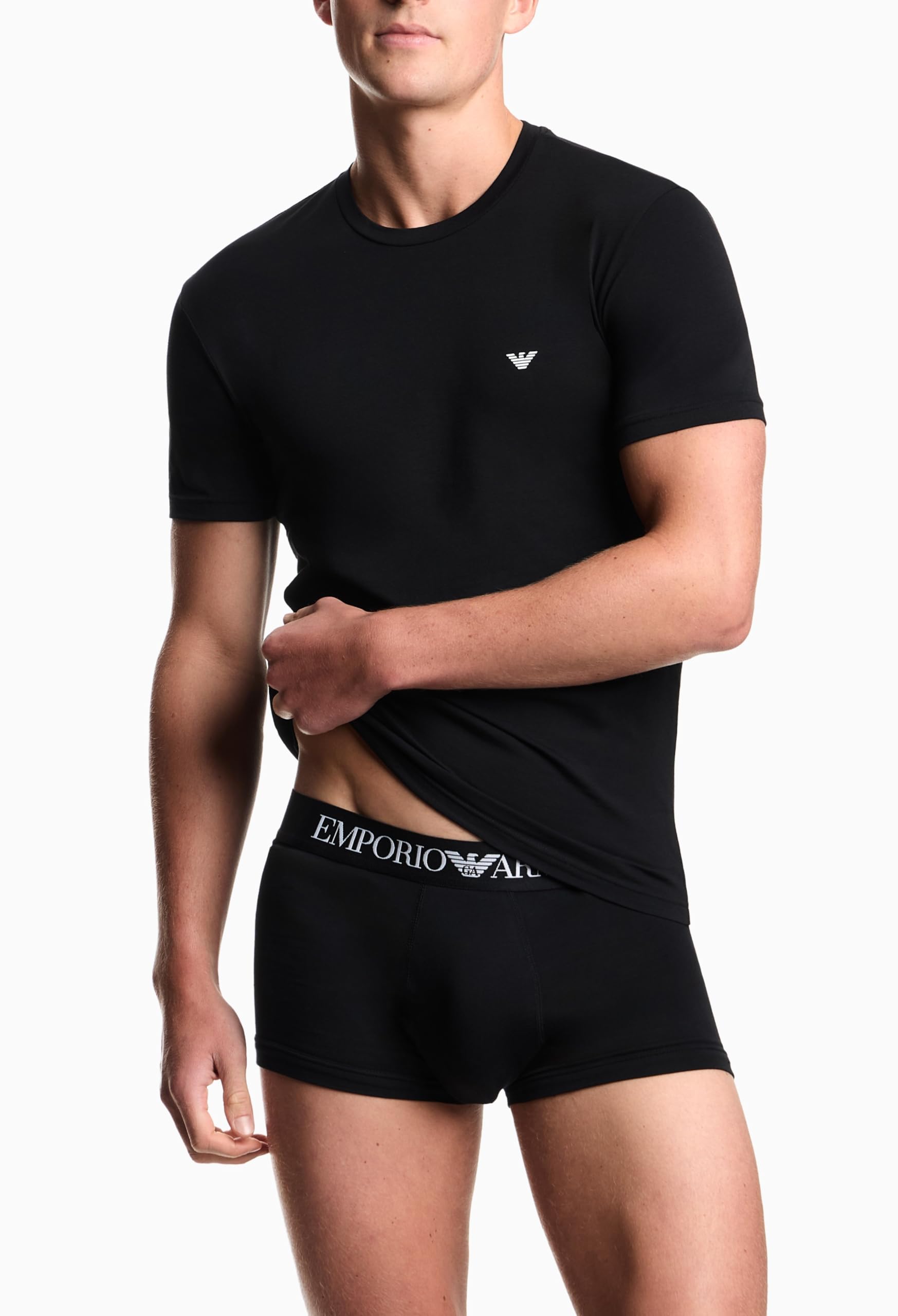Emporio Armani Koszulka z okrągłym dekoltem Mężczyźni Essential Cotton T-shirt