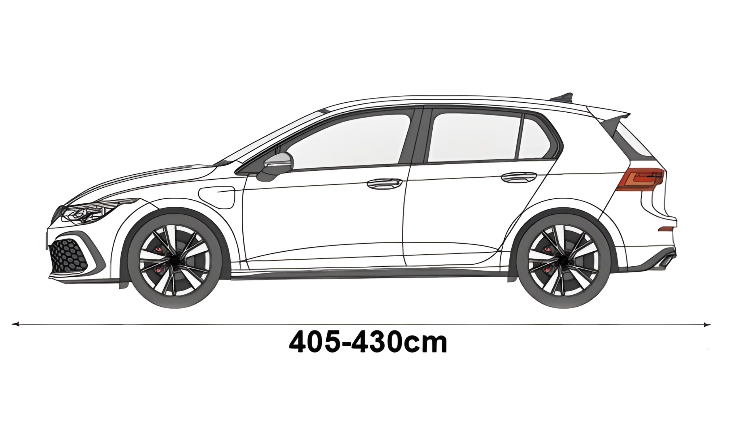 NAVA Groupe | Couverture de grêle | Bâche de grêle | Protection de carrosserie | Protection Contre la grêle | Toute l'année | Épaisseur : 14 mm 405-430 cm Compacte