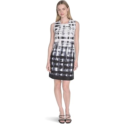 Платье Calvin Klein Scuba Sleeveless Printed Sheath