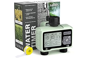 SOYUS Outdoor Garden Hose Timer for Watering with 2 Outlets