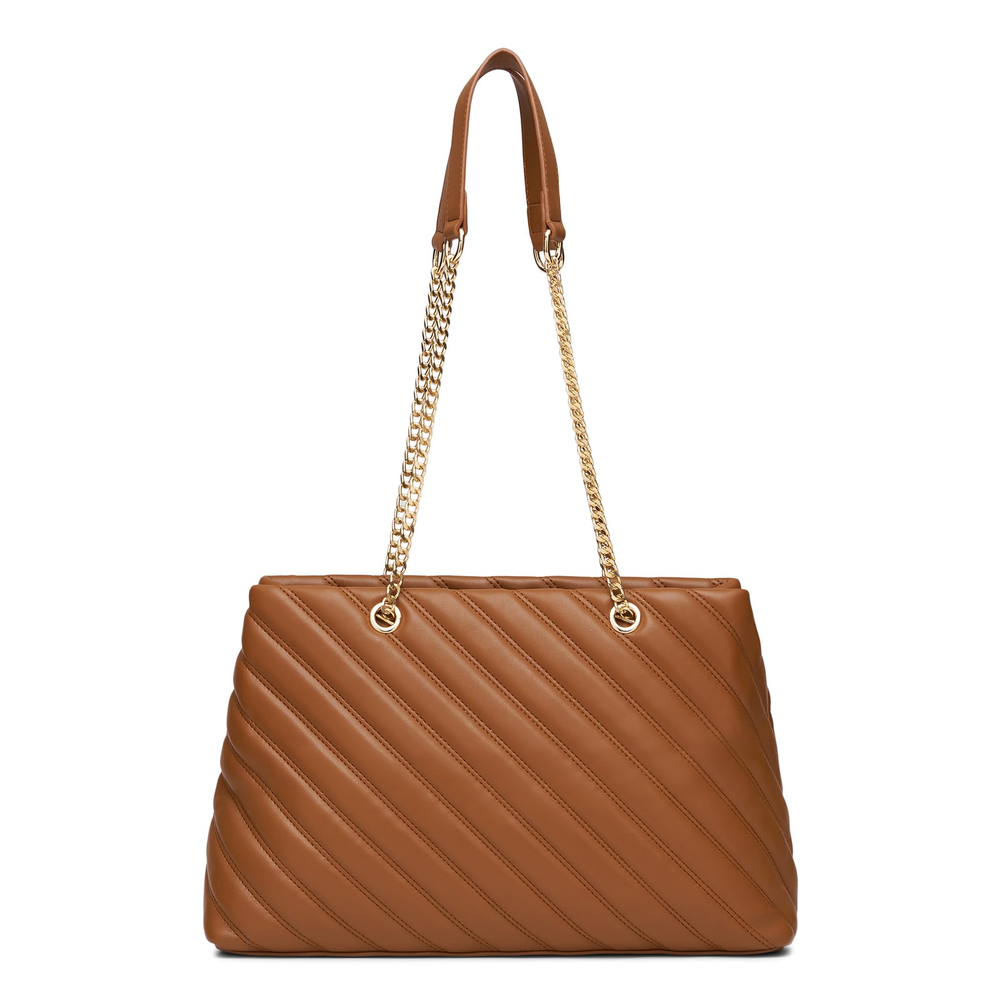 Miraggio Tessa Quilted Solid Tote Bag For Women - Versatile & Stylish Handbag For Office & Parties -, Brown (B0CM3NJXQK) Amazon Price History, Amazon Price Tracker