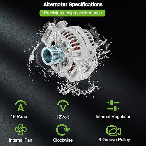 Miniatura 4 de SCITOO Alternador apto para alternador Mercedes Benz C280 2006-2007 C300 2008-2009 E350 2010-2011 ABO0343 11215