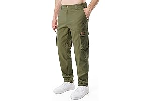 HHZ Mens Slim Fit Cargo Pants With Pockets for Men