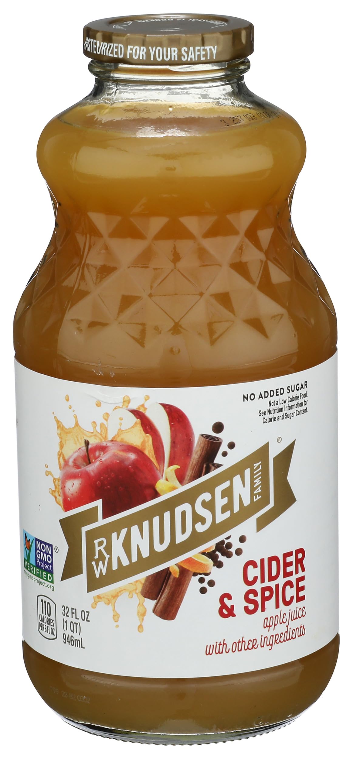 RW Knudsen, Juice Apple Cider Spice, 32 Fl Oz