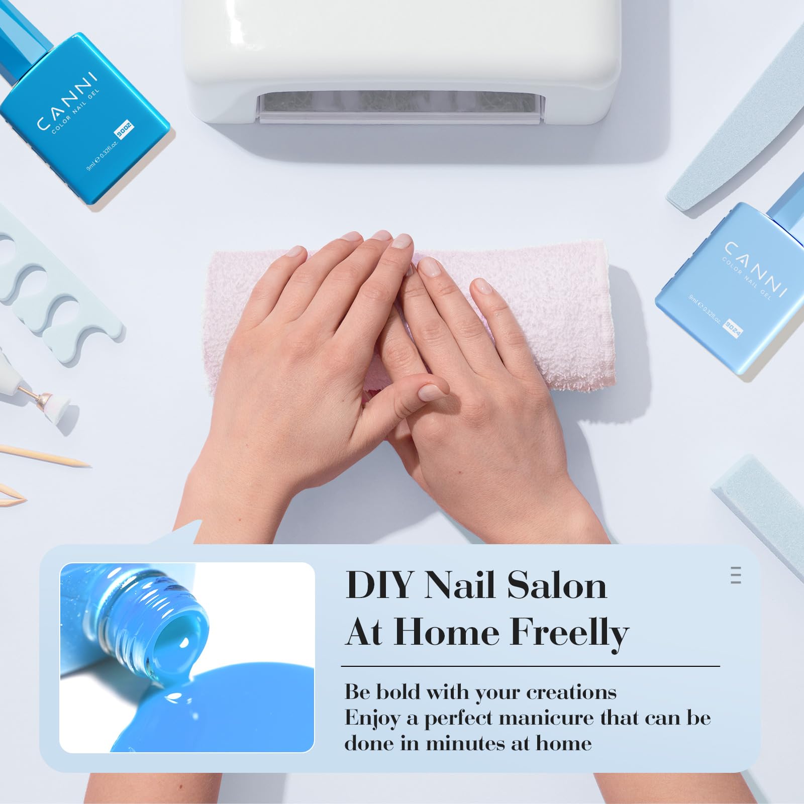 CANNI 6 Colors 9 ML Hema-Free Dark Red Gel Polish Set, Deep Cherry Red Burgundy Gel Nail Polish Blood Wine Red Color Kit, Soak Off LED Nail Gel Manicure Kit DIY at Home Salon Gifts