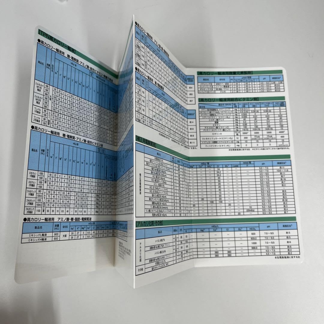 【値下げしました】Otsuka 大塚 輸液製剤 組成早見表 20枚セット 輸液製剤 組成早見表 大塚製薬 - メルカリ