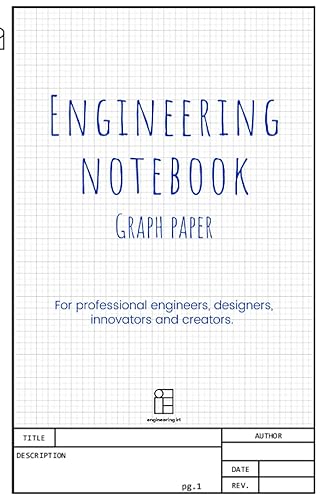 Engineering Graph Paper Notebook: Graph Paper | Quad Ruled 5x5 | 150 pages | Engineering Title Block | Grid Paper for Engineering, Math and Science Students