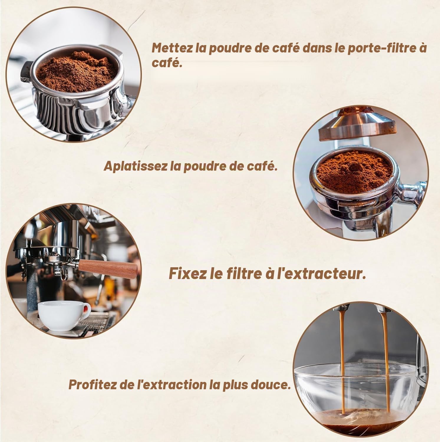 Poignée Porte-Filtre Sans Fond 51mm Compatible Avec Delonghi Dedica EC680, EC685, SMEG ECF01, Avec Outil de Nettoyage et Accessoires en Acier Inoxydable 304