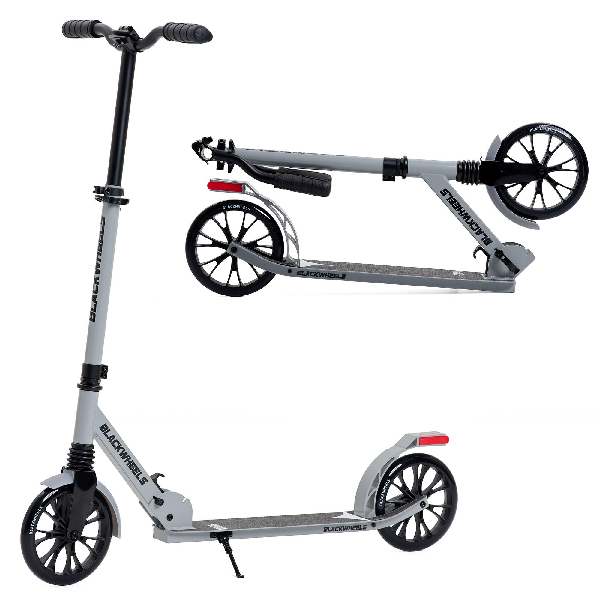 BLACKWHEELS Zoom Trottinette Urbaine – Grandes Roues 200mm, Pliable, Amortie, Guidon Réglable en Hauteur, Cadre Léger en Aluminium, Conduite Confortable sur Toutes Les Surfaces