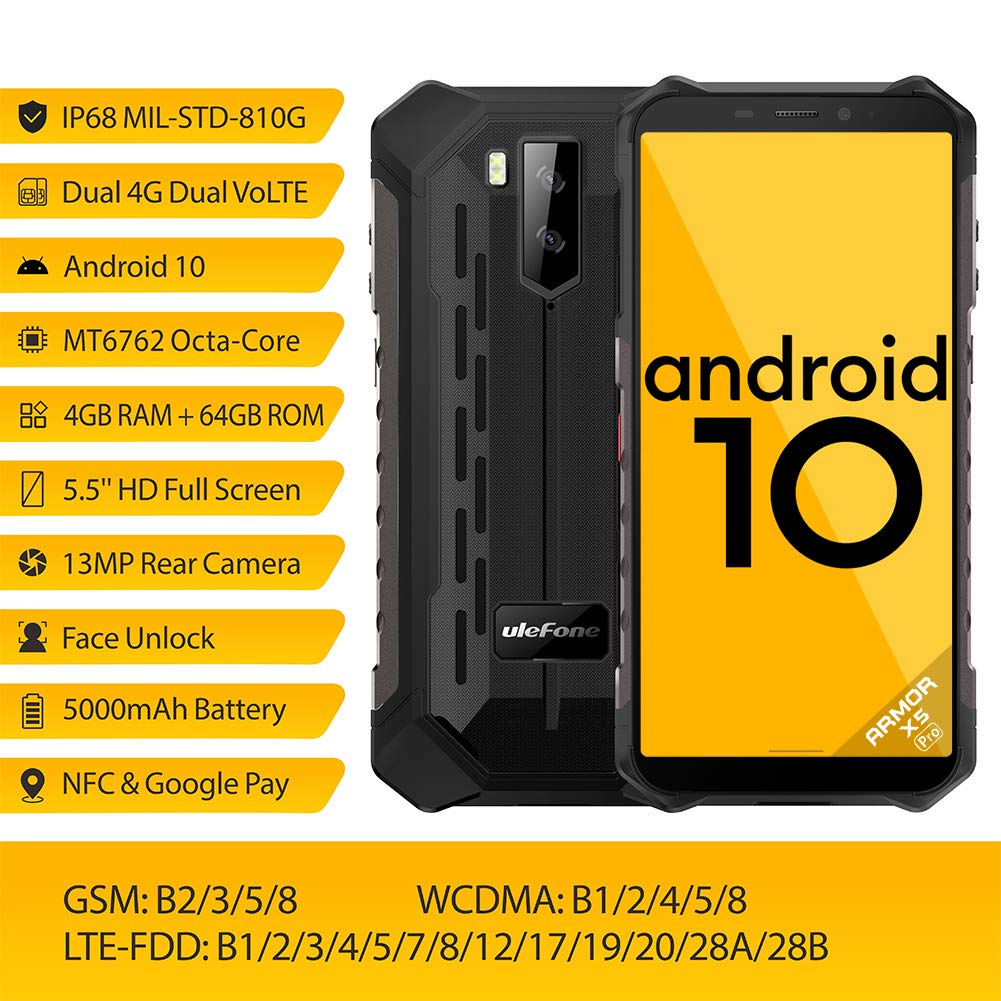 Amazon.com: Smartphone robusto Ulefone Armor X5 Pro, impermeable