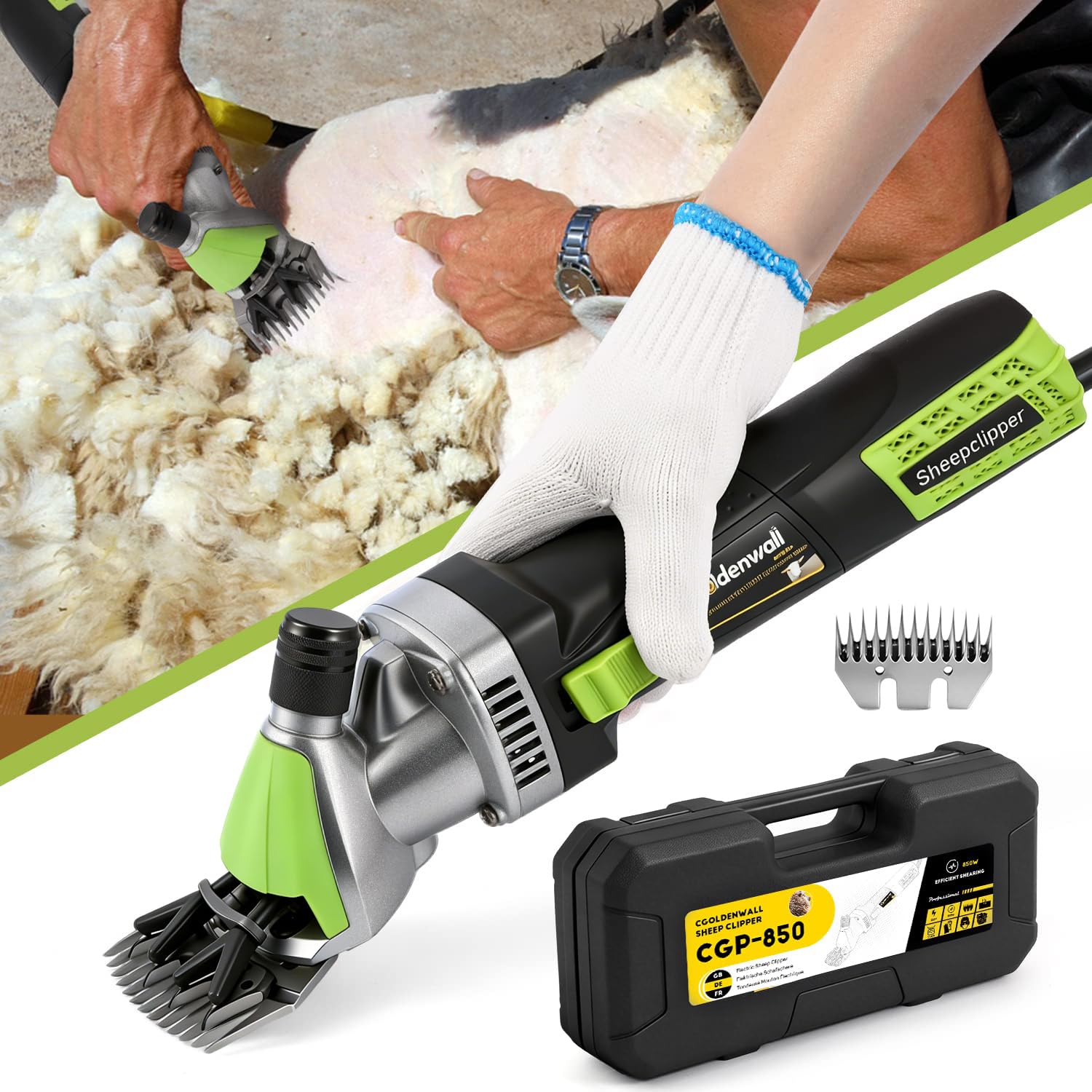 CGOLDENWALL 850W Sheep Shears