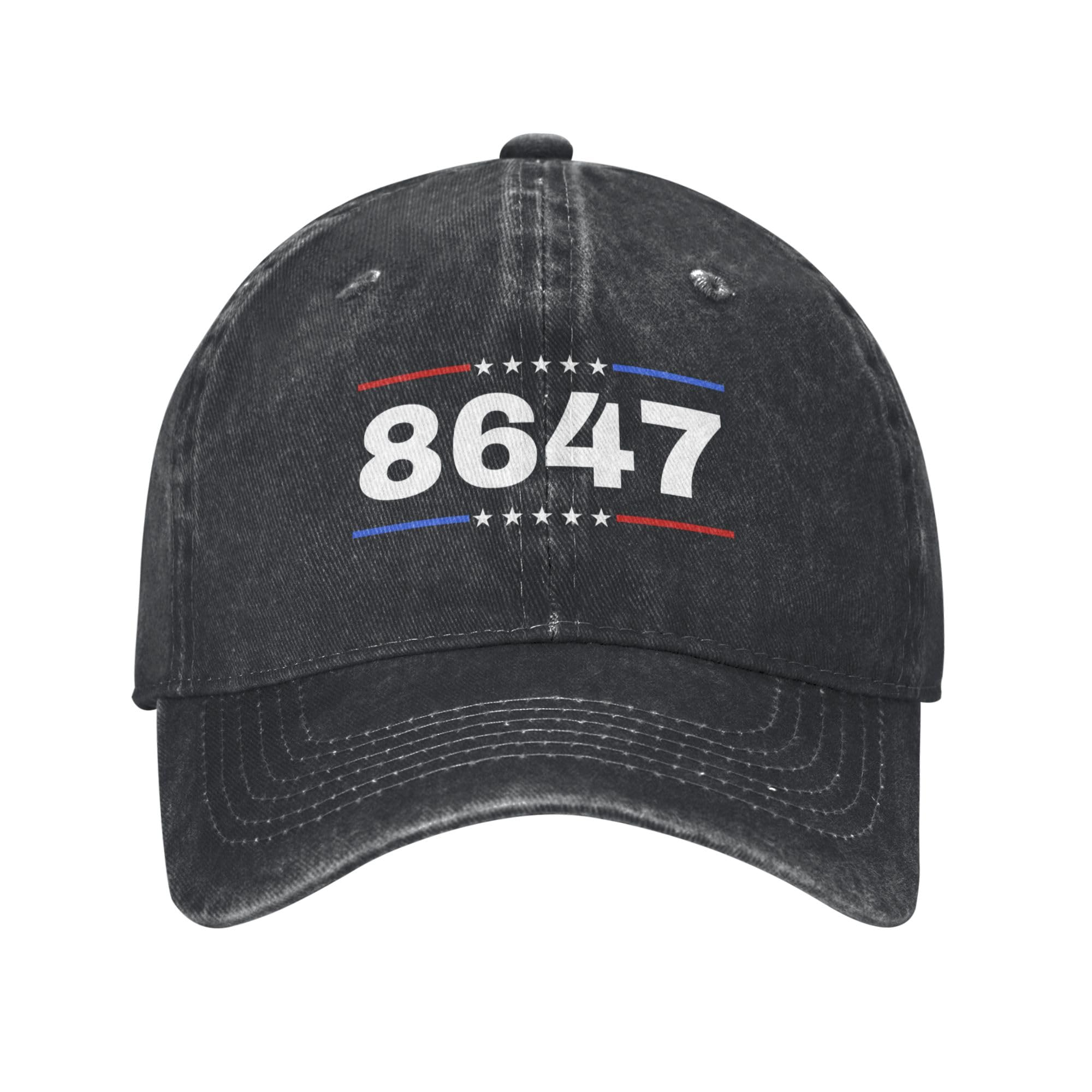 Kwqdozf Unisex Black 86 47 Hat Anti-47 Vintage Cotton Washed Baseball Caps