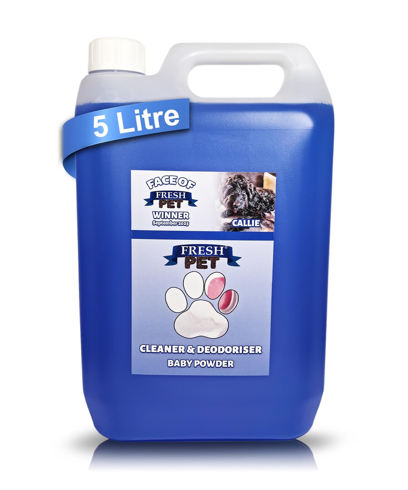 FRESH PET Pet Disinfectant Deodoriser Cleaner Kennels Artificial Grass 5L (Baby Powder)