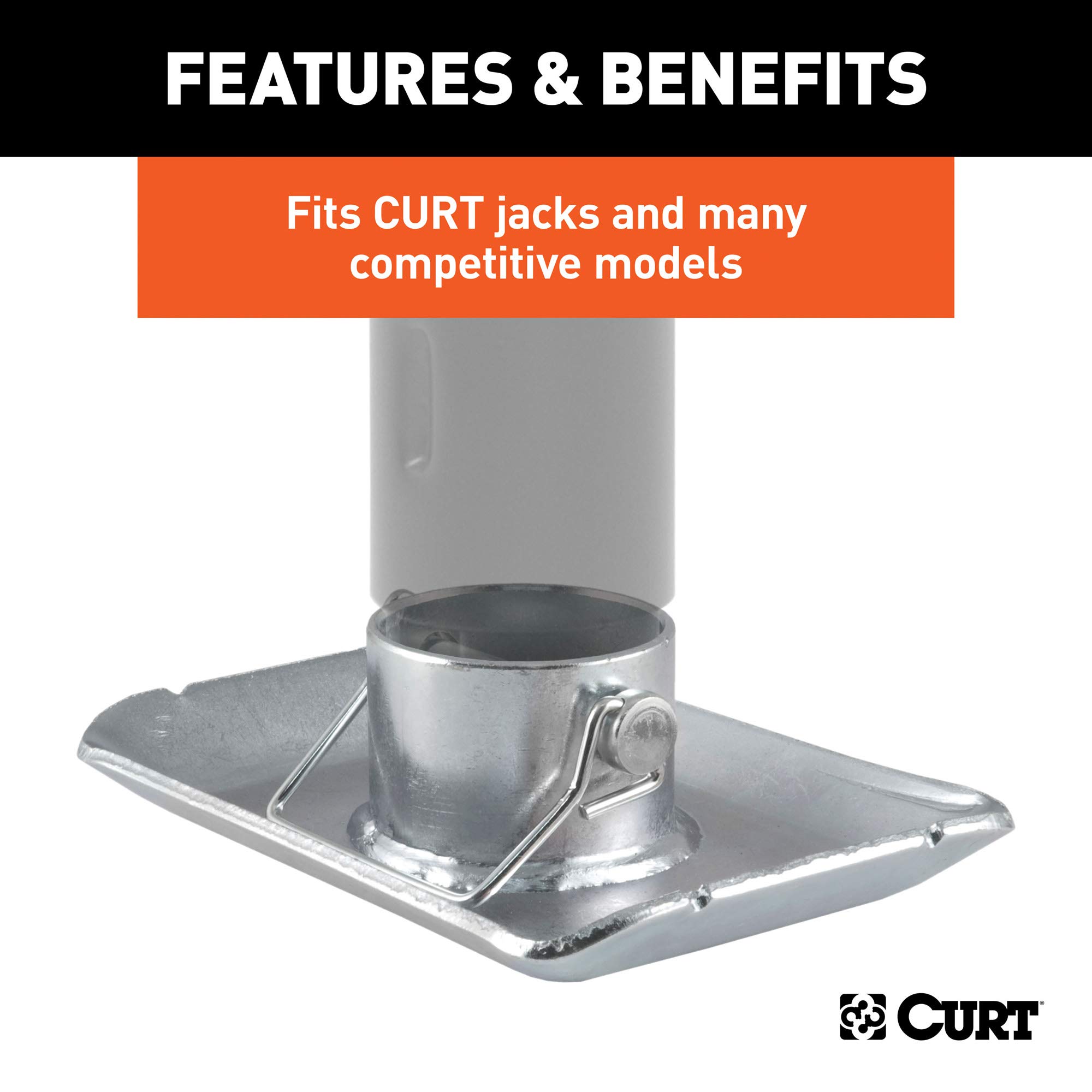 kgライツ　kgl-t802m Amazon.com: CURT 28272 Trailer Jack Foot, Fits 2-Inch
