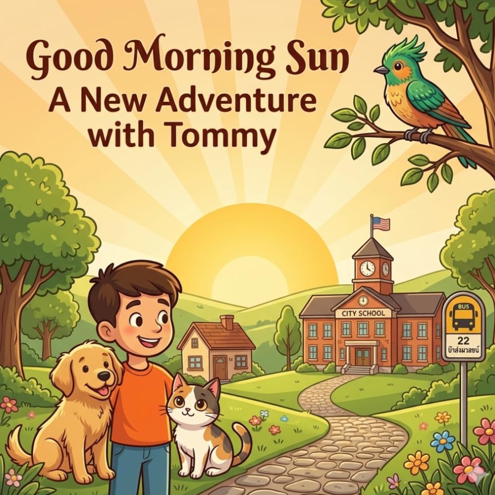 Good Morning Sun: A Sweet Morning Adventure of a Little Boy Named Tommy (Children’s Picture Book about Kindness and Discovery)