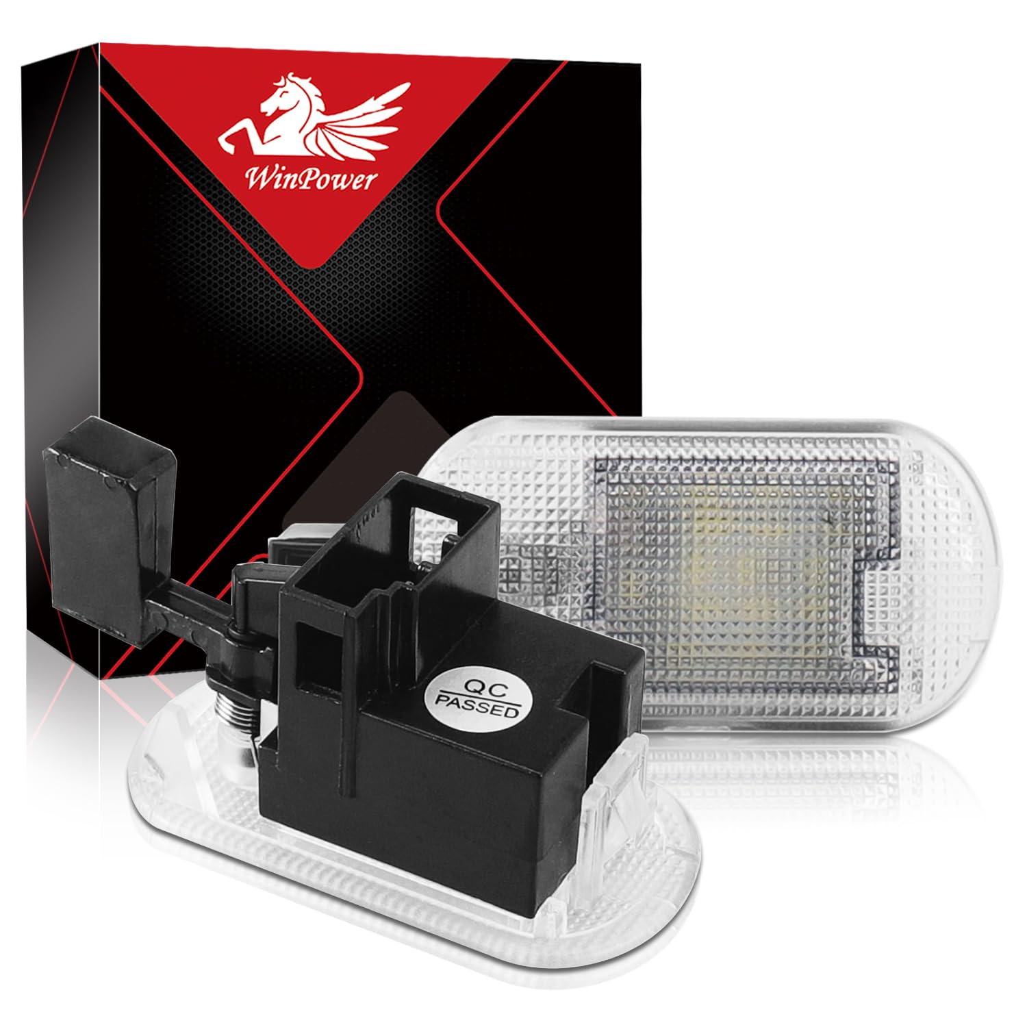 WinPower LED Luces de guantera Bombilla Interior Coche Compatible con Touran Nuevo Bettle Caddy3 Golf4 Bora Touareg Fabia Octivia Superb Yeti, 2 Pcs