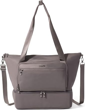 Baggallini Womens Park Ave Overnight Lightweight 14"x20" Travel Essential Weekender Tote Bag
