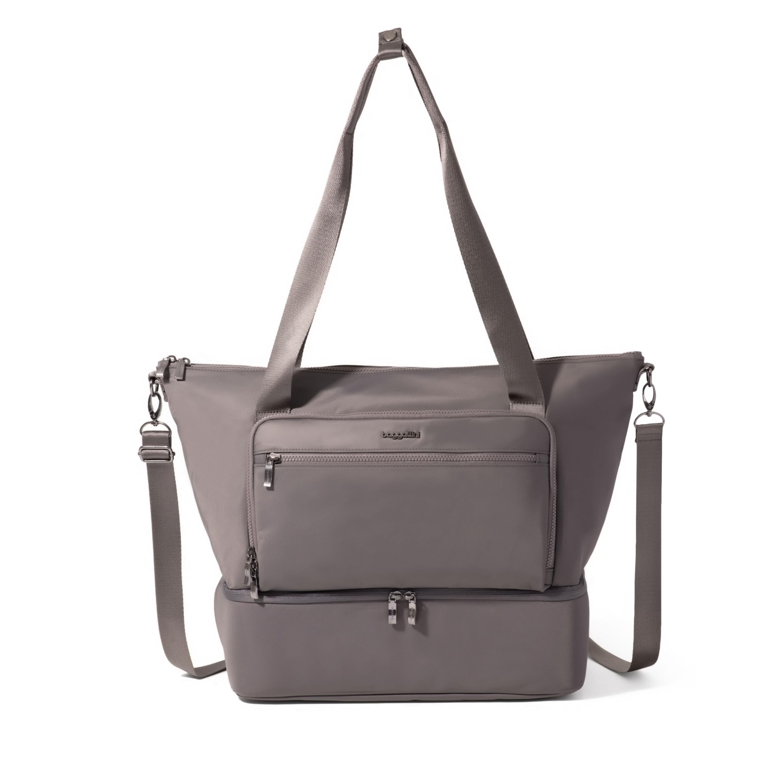 Baggallini Womens Park Ave Overnight Lightweight 14x20 Travel Essential Weekender Tote Bag