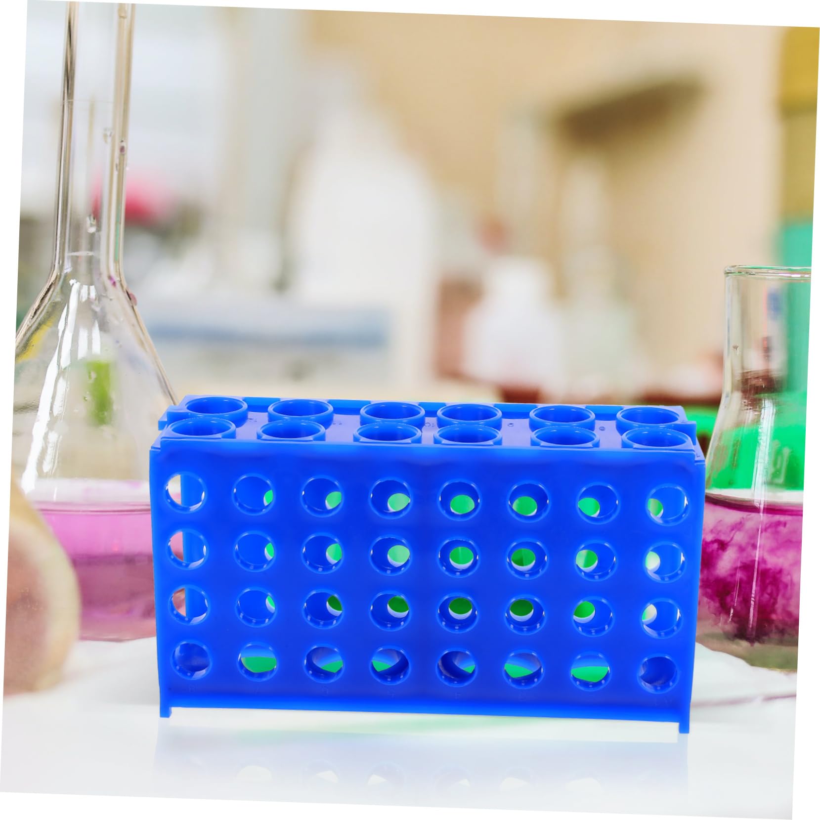 Gatuida 5piezas Gradilla Para Tubos De Ensayo Reutilizable Soporte Estable Para Tubos De Muestreo Organización Laboratorio Para Biología y Química