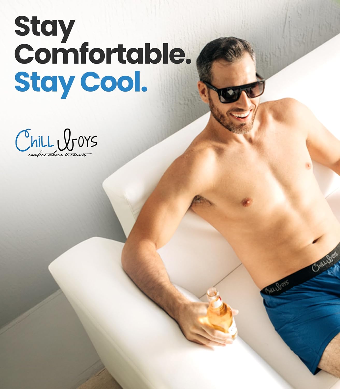 Chill Boys Viscose from Bamboo Boxers for Men - Cool Comfortable, Soft Breathable Men's Underwear - Boxer Shorts - Image 6