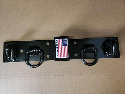 Miniatura 2 de Kit de remolque de tractor compacto y resistente, ganchos de cadena, anillos D, placa receptora, compatible con John Deere, Kubota, recubrimiento en